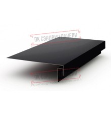 Планка карнизного свеса сложная 185х50х2000 PURMAN-9005-0.5
