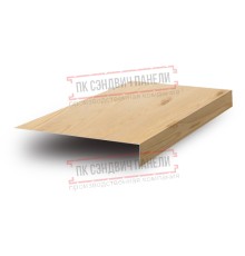 Планка карнизного свеса 200х30х2000 ECOSTEEL-Сосна-0.5