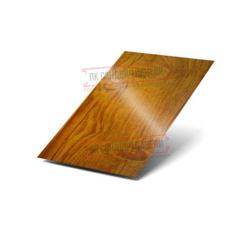 Лист плоский ECOSTEEL_T-ЗолотойДуб-0.5