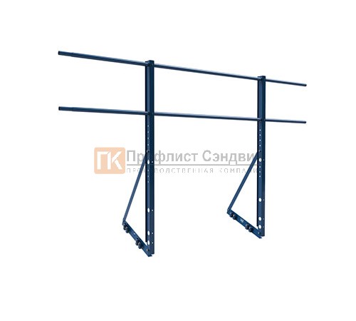 Ограждение кровли с фальц креплением ХК H=1200 L=2000мм (ТУ)