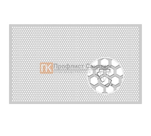 Перфорированный лист ZN(08ПС) Qg 5/14 0,5/1000/2000 ROLLED