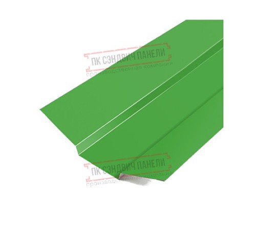 Планка ендовы верхняя 76х76х2000 Norman Ral6018-0.5