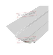 Планка ендовы верхняя 76х76х2000 Полиэстер Ral7047-0.45