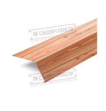 Планка карнизная 100х69х2000 ECOSTEEL_T-Кедр-0.5