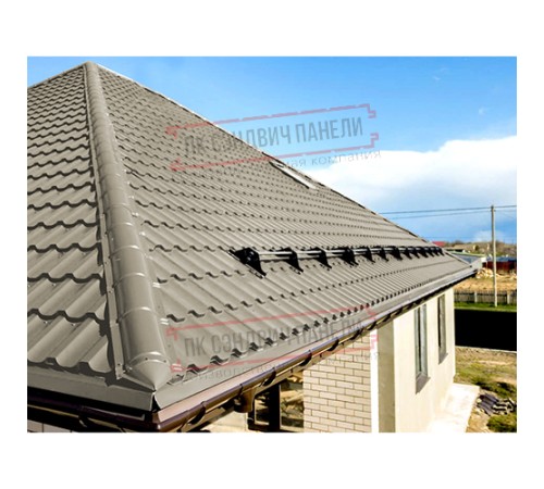 Планка конька круглого R110х2000 ПЭ-1035-0.45