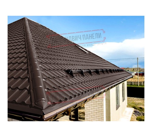 Планка конька круглого R110х2000 Viking-8017-0.45