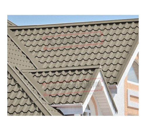 Планка конька плоского 120х120х2000 ПЭ-1035-0.45