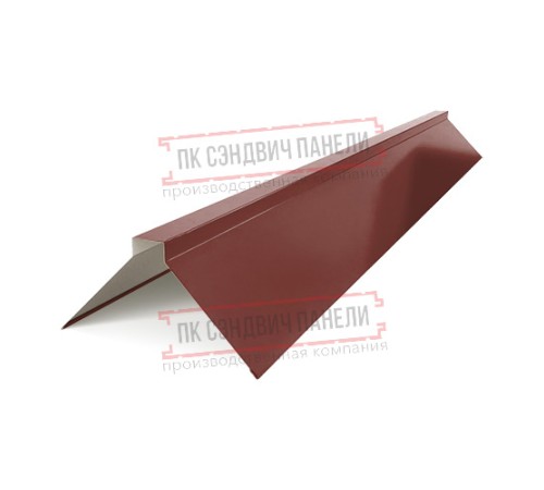 Планка конька плоского простая 115х115х2000 ПЭ-3009-0.45