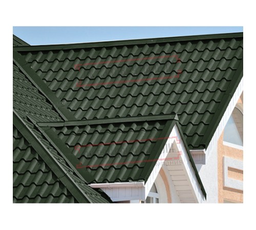 Планка конька плоского 120х120х2000 Viking E-6007-0.5