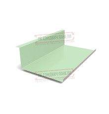Планка примыкания нижняя 250х122х2000 ПЭ-6019-0.45