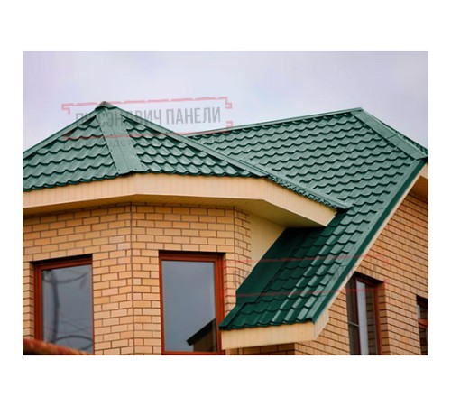 Планка примыкания верхняя 250х147х2000 ПЭ-6005-0.4