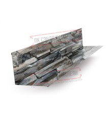 Планка примыкания верхняя 250х147х2000 ECOSTEEL-БелыйКамень-0.5