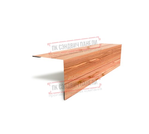 Планка угла наружного 115х115х2000 ECOSTEEL_T-Кедр-0.5