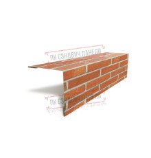 Планка угла наружного 115х115х2000 ECOSTEEL-Кирпич-0.5