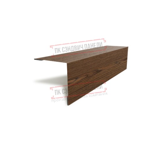 Планка угла наружного 115х115х2000 ECOSTEEL-МореныйДуб-0.5