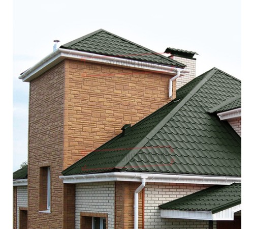 Планка угла внутреннего 115х115х2000 Viking-6007-0.45