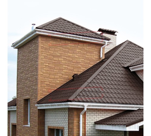 Планка угла внутреннего 115х115х2000 Viking-8017-0.45