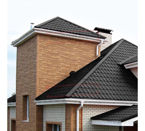 Планка угла внутреннего 115х115х2000 PURMAN-9005-0.5