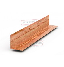 Планка угла внутреннего 115х115х2000 ECOSTEEL_T-Кедр-0.5