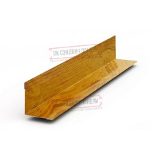 Планка угла внутреннего 115х115х2000 ECOSTEEL_T-ЗолотойДуб-0.5