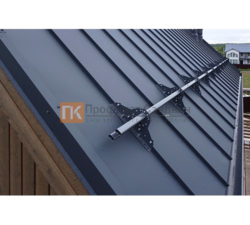 Снегозадержатель ХК с круглой труб. d25мм L=1000мм (2 опоры 1,0мм)