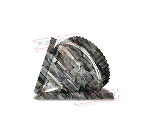 Заглушка конька круглого конусная ECOSTEEL-БелыйКамень-0.5