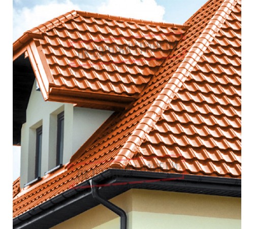 Заглушка конька круглого простая ПЭ-2004-0.5