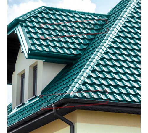 Заглушка конька круглого простая ПЭ-5021-0.5