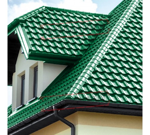 Заглушка конька круглого простая ПЭ-6029-0.45