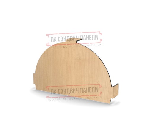 Заглушка конька круглого простая ECOSTEEL-Клен-0.5