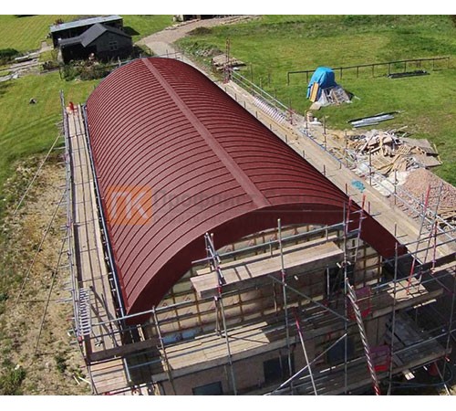 Продольно гнутый фальц профилированный 0,5 RAL 3011 Полиэстер