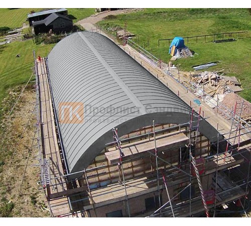 Продольно гнутый фальц профилированный 0,7 RAL 7004 Полиэстер