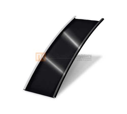 Продольно гнутый фальц гладкий 0,5 RAL 9005 Стальной бархат