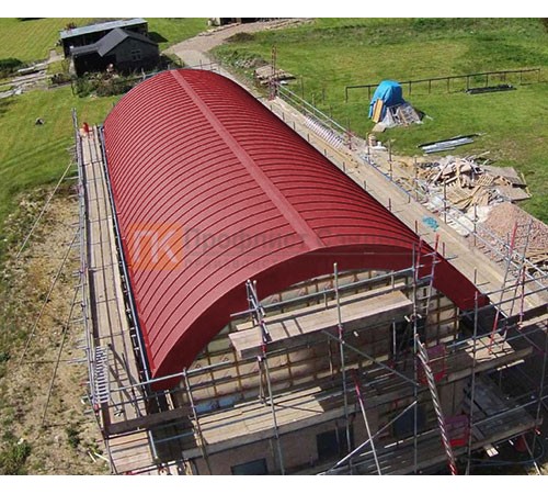 Продольно гнутый фальц профилированный 0,5 RAL 3020 Полиэстер