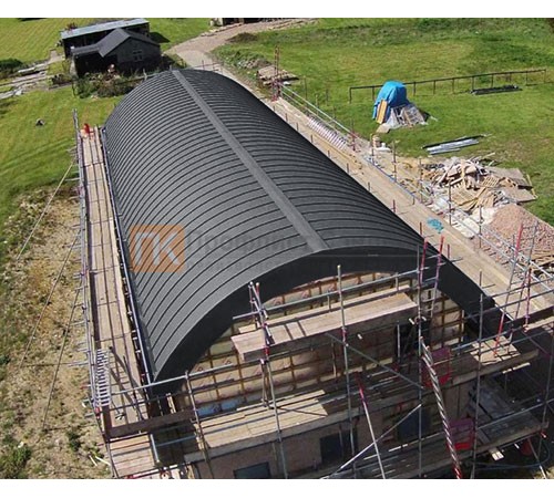 Продольно гнутый фальц профилированный 0,5 RAL 7024 Стальной бархат