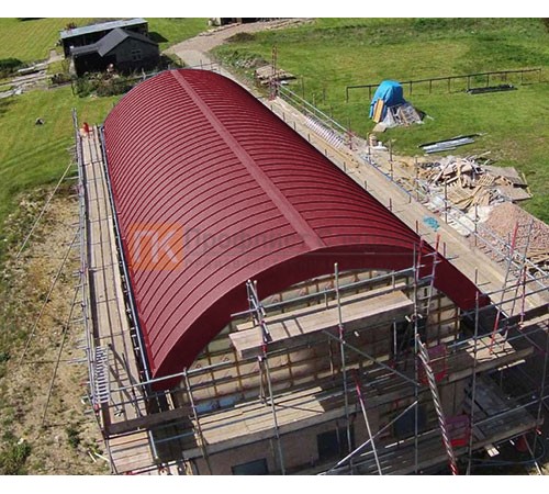 Продольно гнутый фальц профилированный 0,45 RAL 3003 Полиэстер