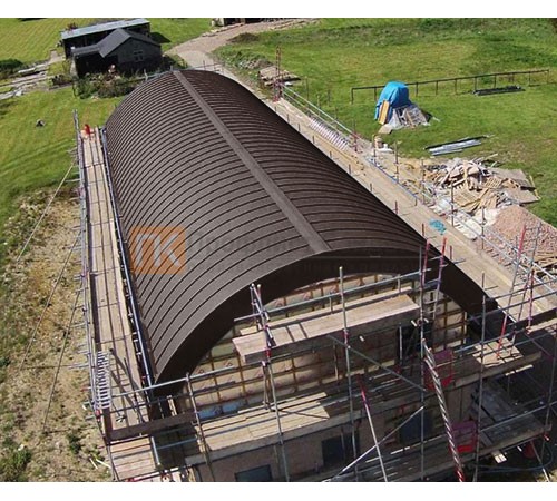 Продольно гнутый фальц профилированный 0,5 RAL 8017 Стальной бархат