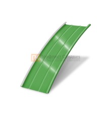 Продольно гнутый фальц профилированный 0,45 RAL 6018 Полиэстер
