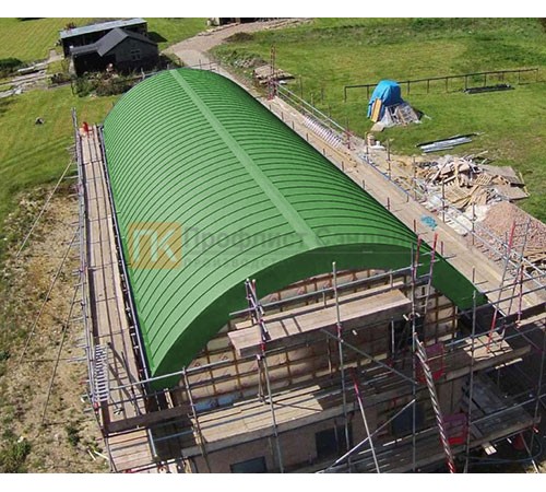 Продольно гнутый фальц профилированный 0,45 RAL 6018 Полиэстер