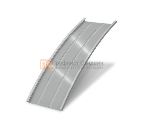 Продольно гнутый фальц профилированный 0,5 RAL 9006 Satin