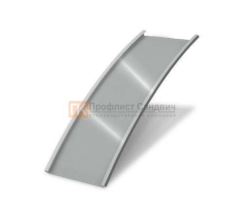 Продольно гнутый фальц гладкий 0,5 RAL 9006 Satin