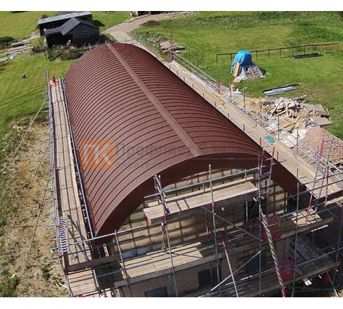 Продольно гнутый фальц профилированный 0,5 RAL 3009 Satin