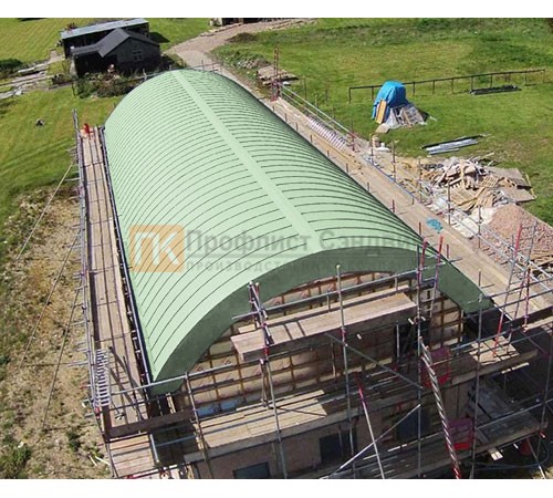 Продольно гнутый фальц профилированный 0,45 RAL 6019 Полиэстер