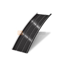 Продольно гнутый фальц профилированный 0,5 RAL 8022 Velur20