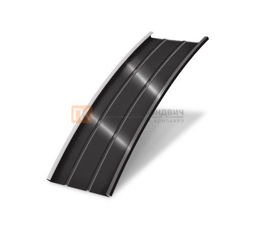 Продольно гнутый фальц профилированный 0,5 RAL 8022 Velur20