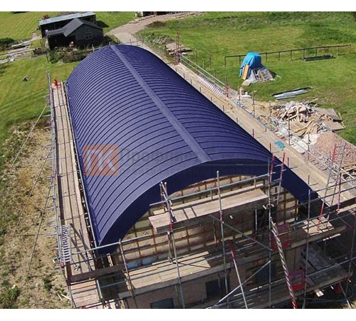 Продольно гнутый фальц профилированный 0,45 RAL 5002 Полиэстер