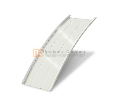 Продольно гнутый фальц профилированный 0,5 RAL 9003 Velur20