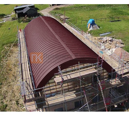 Продольно гнутый фальц профилированный 0,5 RAL 3005 Полиэстер