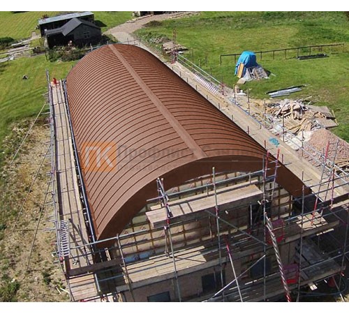 Продольно гнутый фальц профилированный 0,5 RAL 8004 Atlas