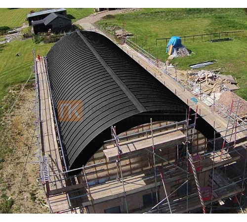 Продольно гнутый фальц профилированный 0,5 RR 33 GreenCoat Pural Matt